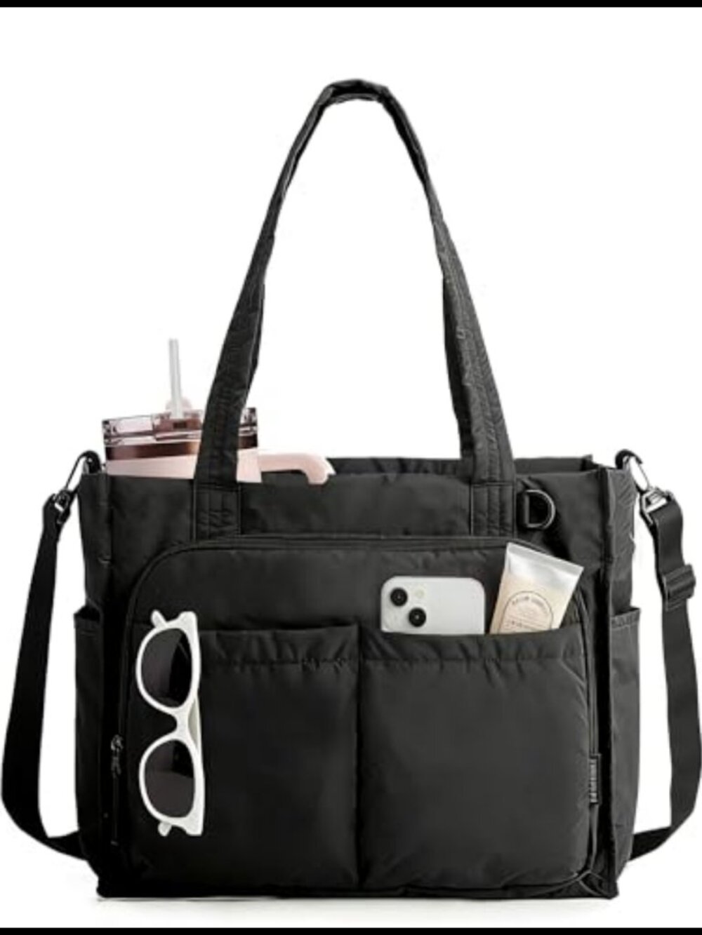Puffy Laptop Tote Bag 15.6" Work Shoulder Handbag 16L Travel